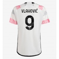 Billiga Juventus Dusan Vlahovic #9 Borta fotbollskläder 2023-24 Kortärmad